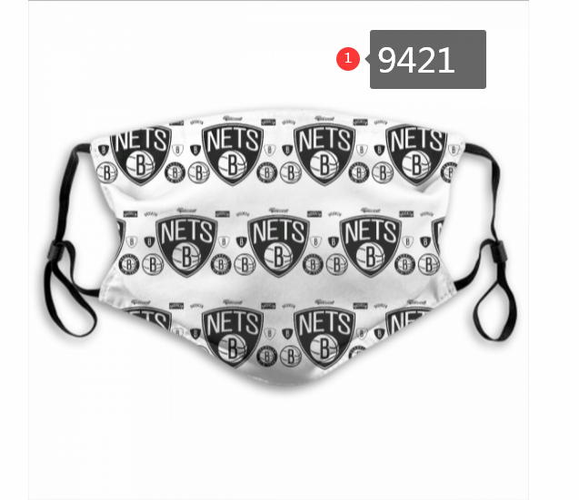 New 2020 Brooklyn Nets #6 Dust mask with filter->nhl dust mask->Sports Accessory